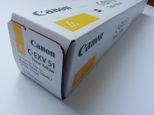 Toner oryginalny Canon C-EXV51 Yellow do C5535i/C5540i/C5550i/C5560i