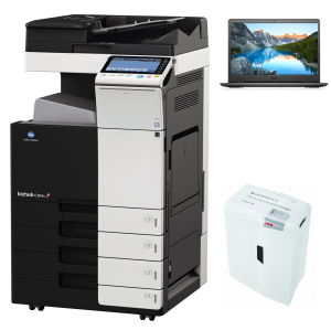 Kserokopiarka kolorowa A3 + Laptop + niszczarka. Zestaw biurowy