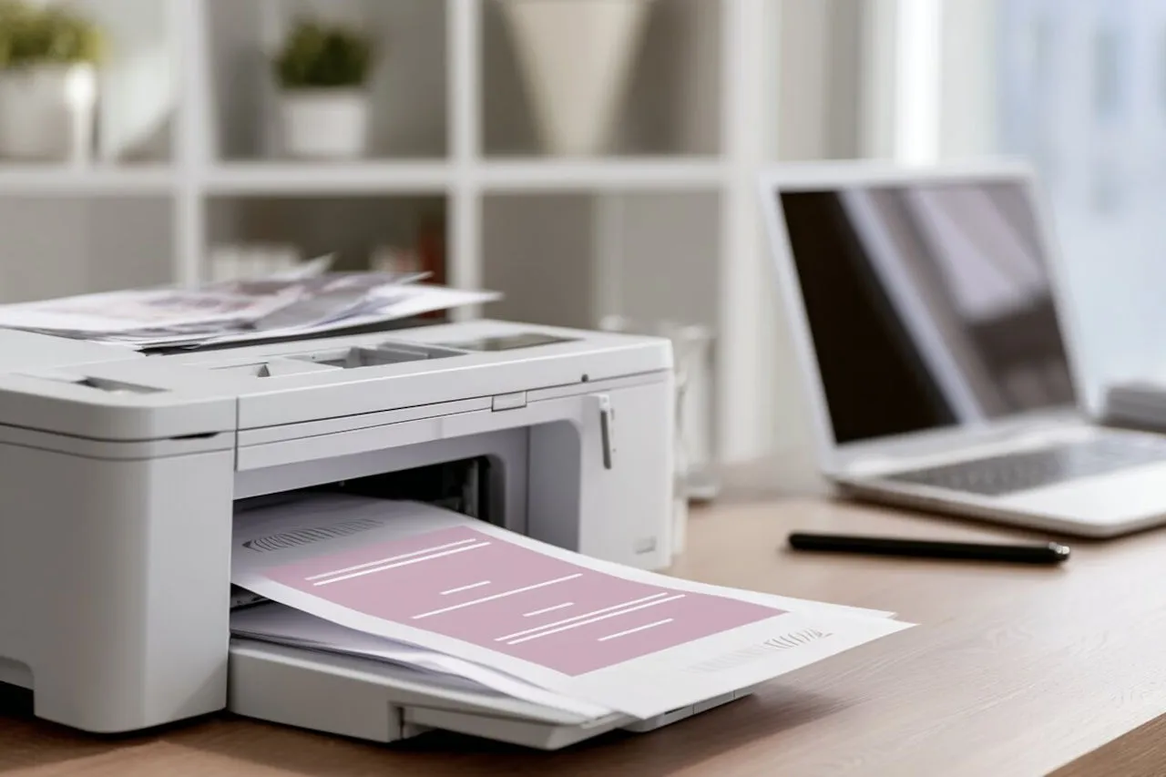 Dlaczego drukarka drukuje na różowo?